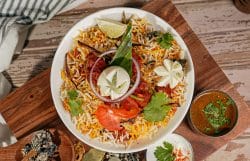 Hyderabadi Mushroom Biryani