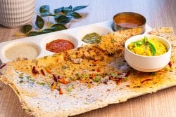 Rava Masala Dosa Onion
